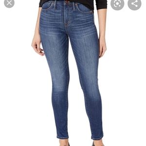 Madewell 10" high rise skinny